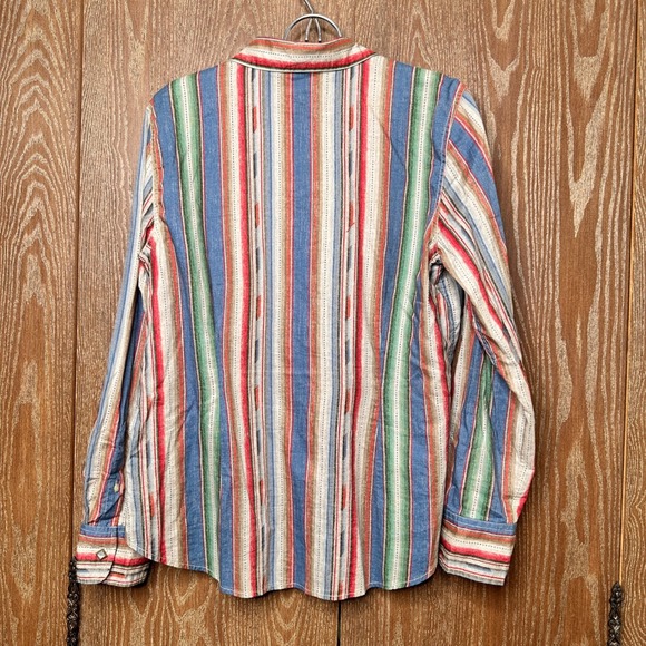 Ralph‎ Lauren Western Diamond Pearl Snap Button Navajo Large Aztec Indian Cowboy - Picture 7 of 8